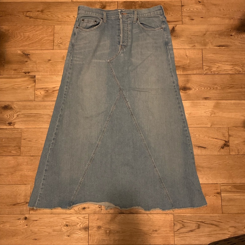 LONG Levi’s Denim Skirt